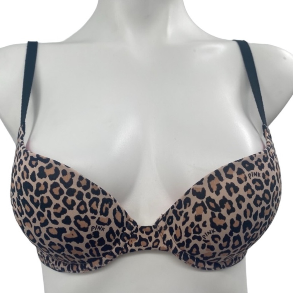 PINK VS I Bra Leopard Size 34A